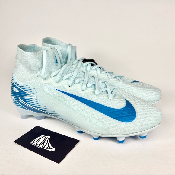 Nike Zoom Mercurial Superfly 10 Elite FG ‘Mad Ambition’ Glacier Blue Size 8.5 - Picture 2 of 9